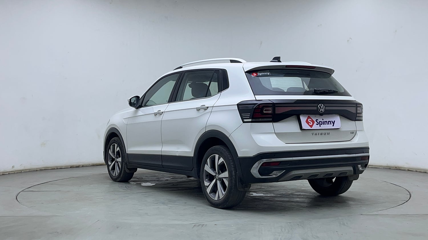 Used 2023 Volkswagen Taigun Topline 1.0 TSI AT Petrol Automatic exterior LEFT REAR CORNER VIEW