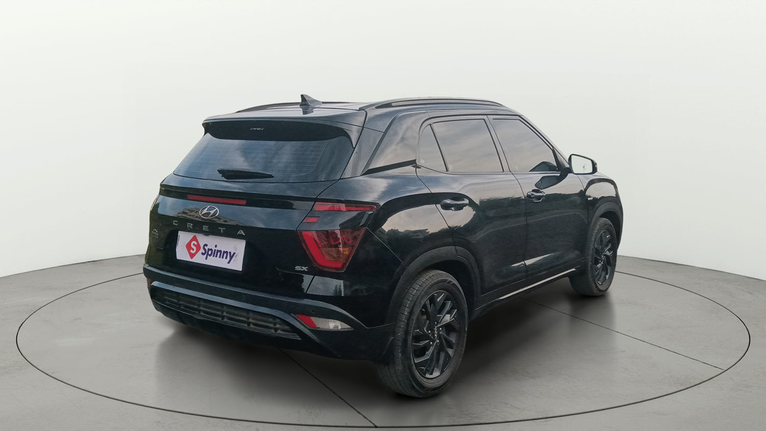 Used 2022 Hyundai Creta SX (O) 1.5 Diesel Automatic knight Diesel Automatic exterior RIGHT REAR CORNER VIEW