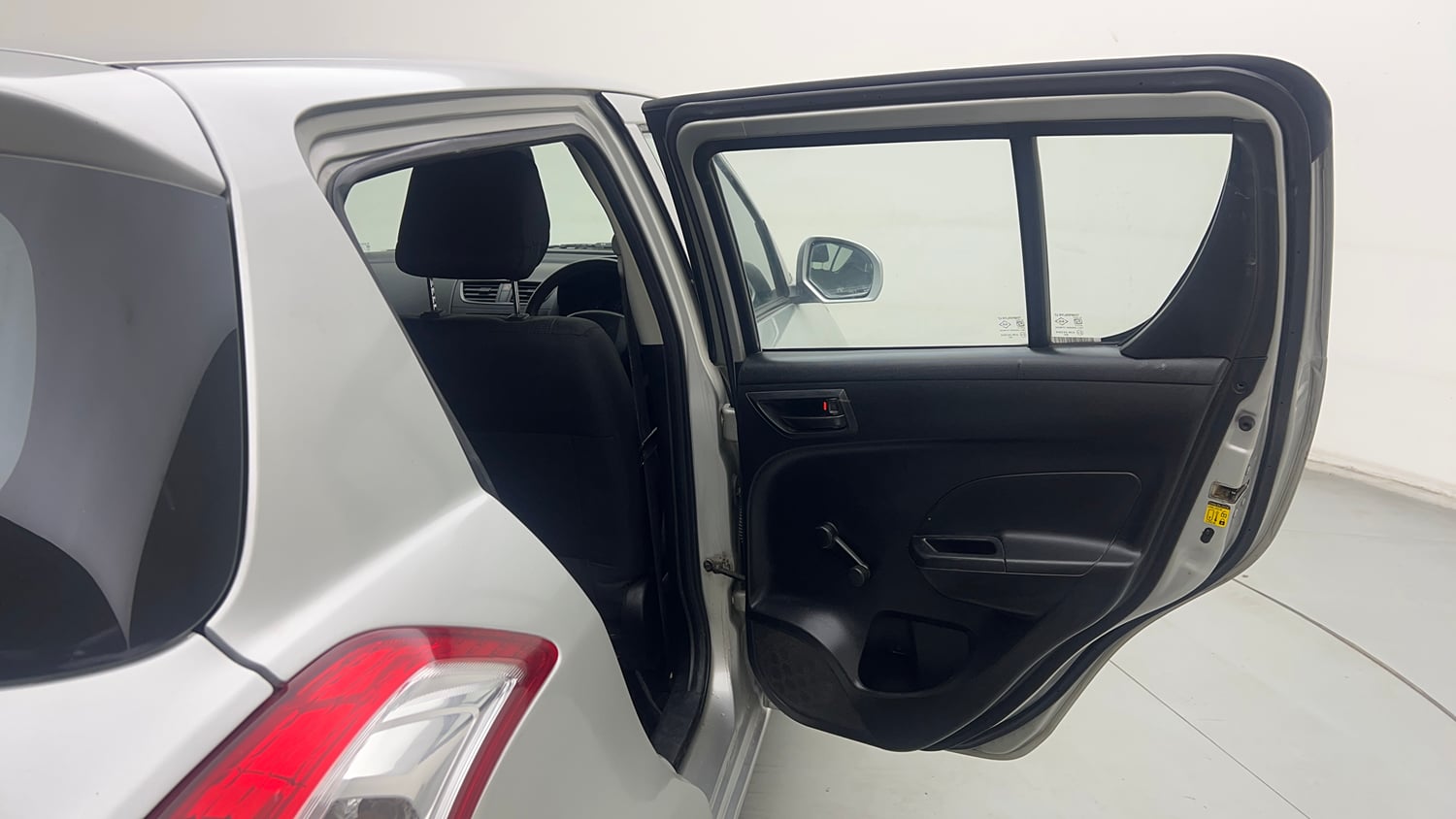 Used 2014 Maruti Suzuki Swift LXi Petrol Manual interior RIGHT REAR DOOR OPEN VIEW