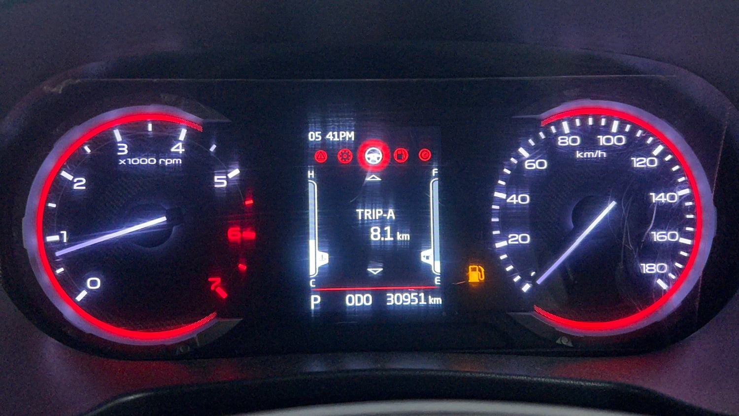 Used 2024 Mahindra Thar LX Hard Top Petrol AT RWD Petrol Automatic interior CLUSTERMETER VIEW