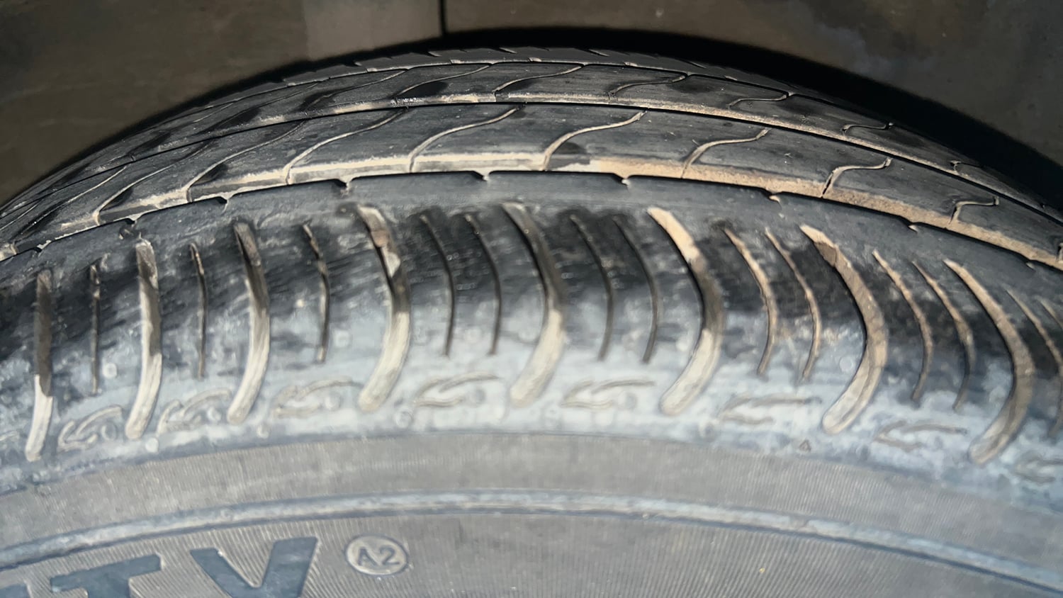 Used 2020 Honda Amaze 1.2 VX MT Petrol Petrol Manual tyres RIGHT REAR TYRE TREAD VIEW
