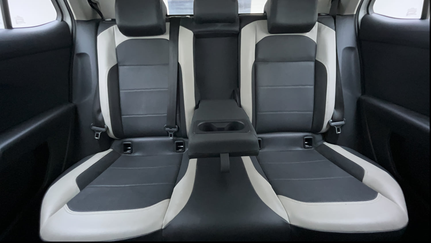 Used 2023 Volkswagen Taigun Topline 1.0 TSI AT Petrol Automatic interior REAR SEAT CONDITION VIEW