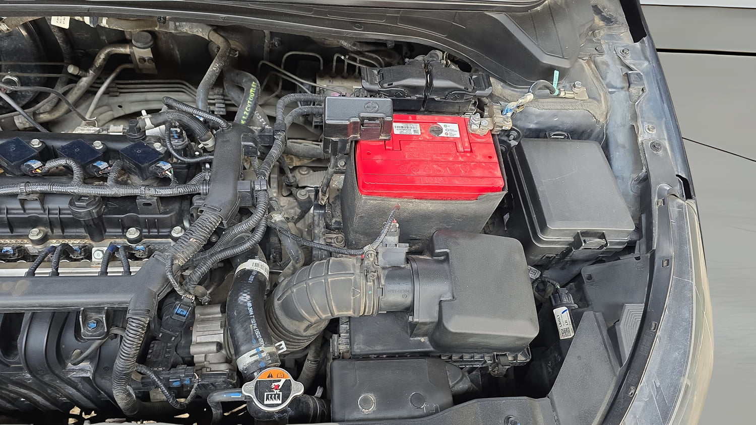 Used 2023 Hyundai New i20 Sportz 1.2 IVT Petrol Automatic engine ENGINE LEFT SIDE VIEW