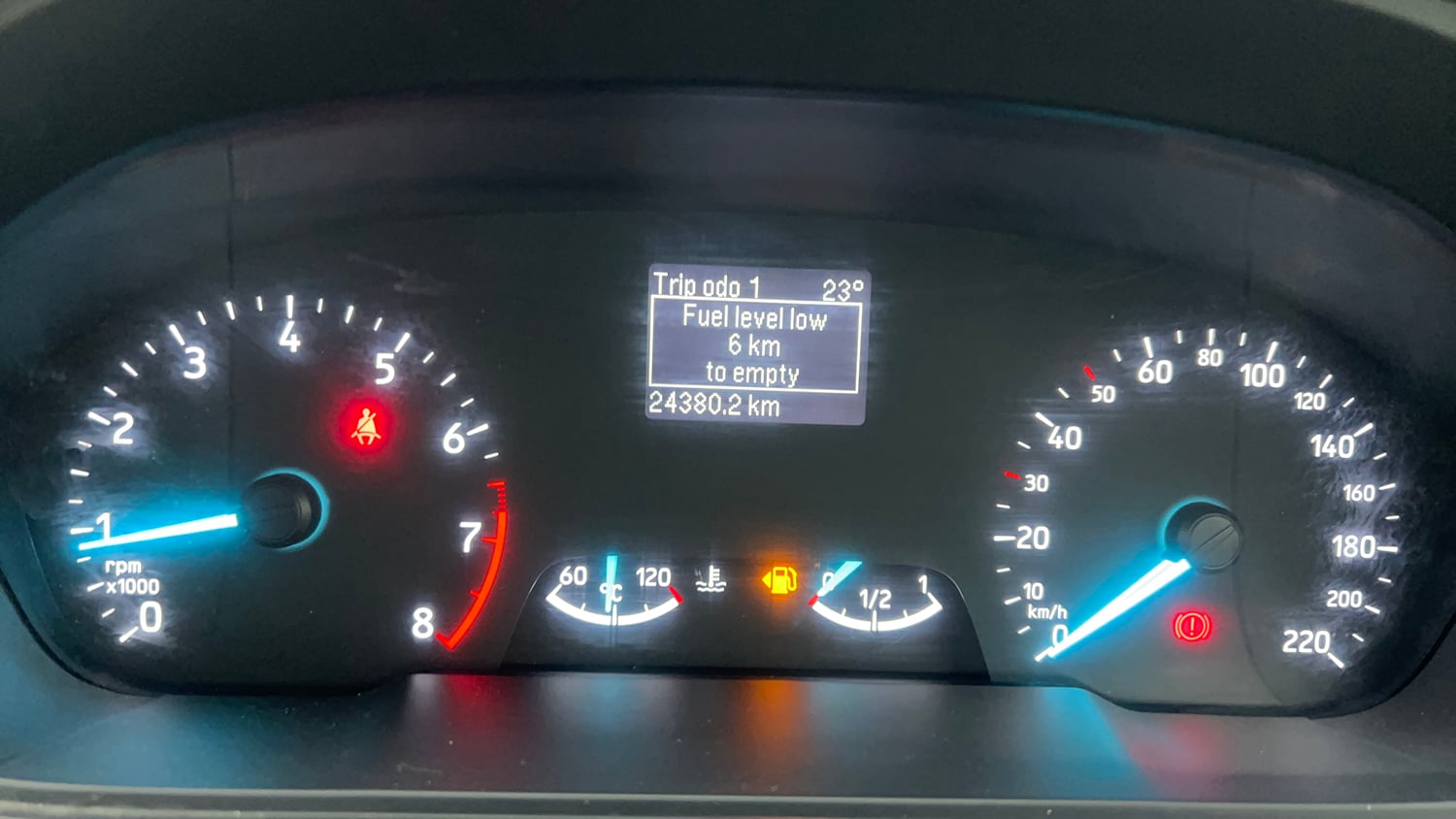 Used 2021 Ford EcoSport Trend 1.5L Ti-VCT Petrol Manual interior CLUSTERMETER VIEW