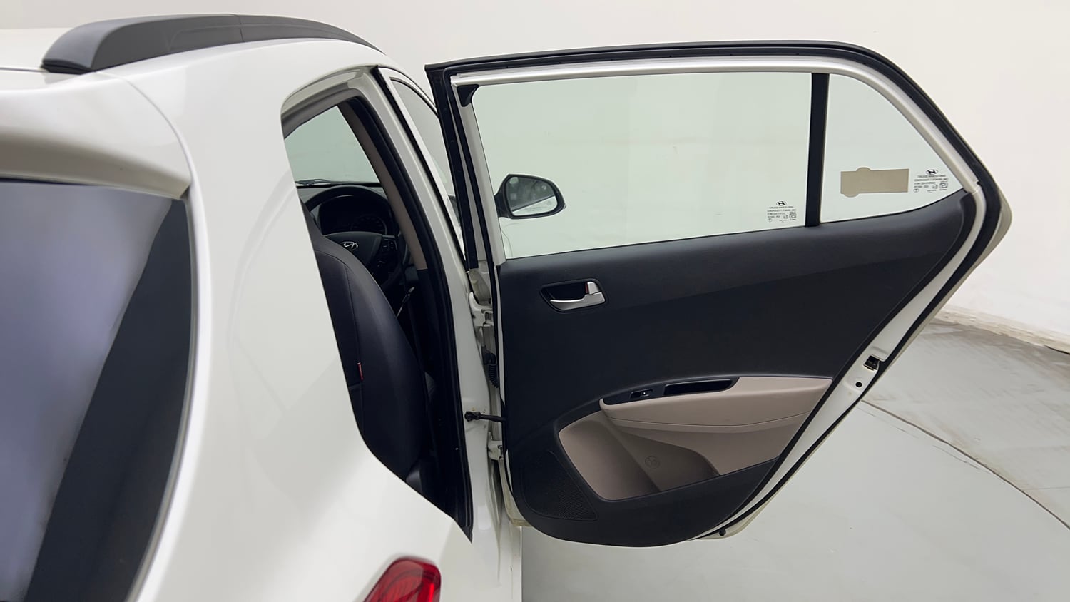 Used 2016 Hyundai Grand i10 Sportz 1.2 Kappa VTVT Petrol Manual interior RIGHT REAR DOOR OPEN VIEW