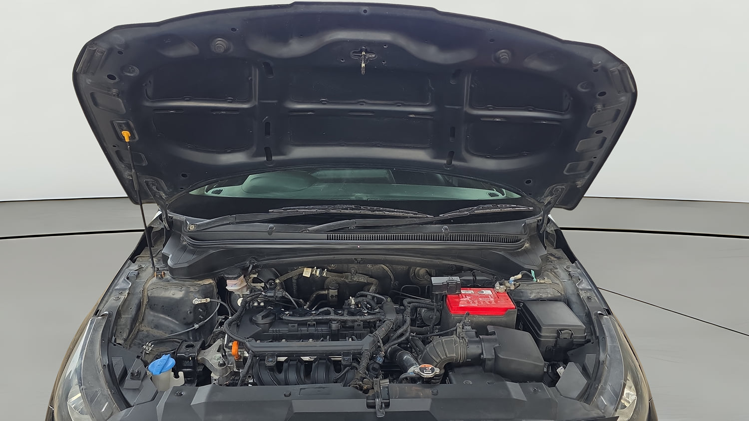 Used 2023 Hyundai New i20 Sportz 1.2 IVT Petrol Automatic engine ENGINE & BONNET OPEN FRONT VIEW
