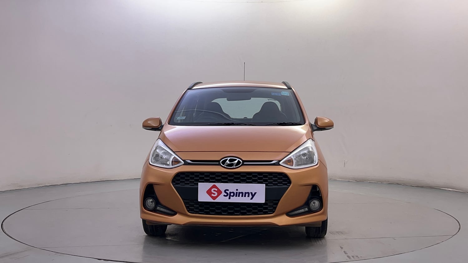Used 2017 Hyundai Grand i10 Sportz (O) 1.2 Kappa VTVT Petrol Manual exterior FRONT VIEW