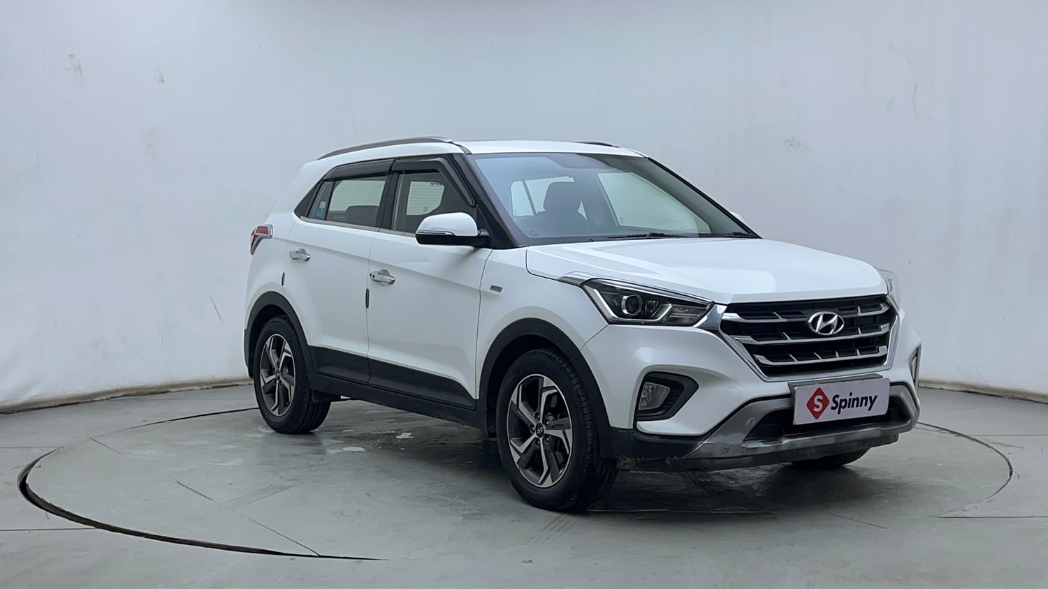 Used 2019 Hyundai Creta SX 1.6 AT Petrol Petrol Automatic exterior RIGHT FRONT CORNER VIEW