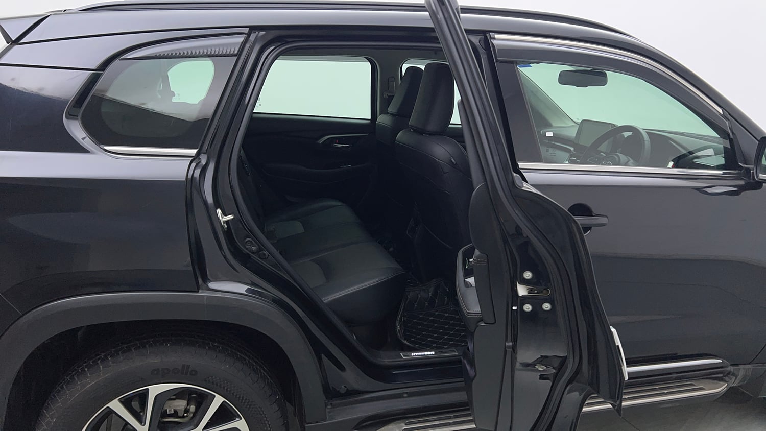 Used 2023 Toyota Urban Cruiser Hyryder V AT NeoDrive Petrol Automatic interior RIGHT SIDE REAR DOOR CABIN VIEW