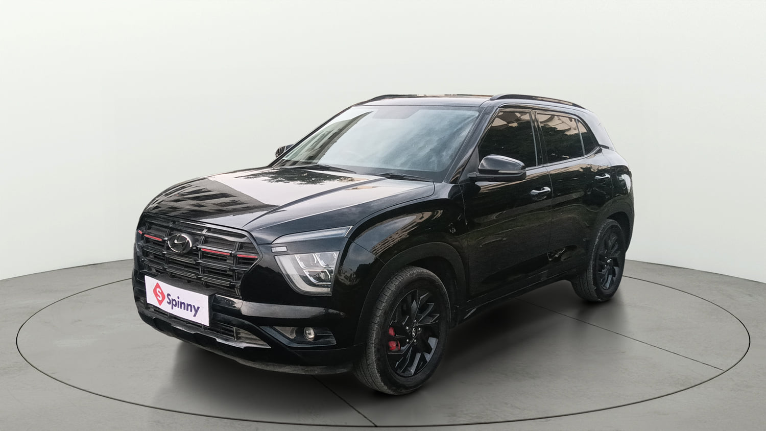 Used 2022 Hyundai Creta SX (O) 1.5 Diesel Automatic knight Diesel Automatic exterior LEFT FRONT CORNER VIEW