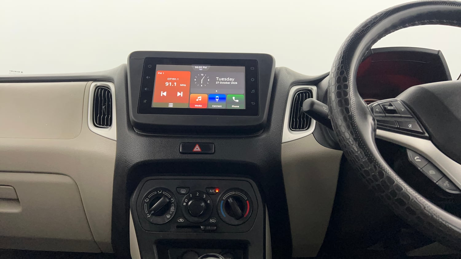 Used 2023 Maruti Suzuki Wagon R ZXI Plus 1.2 Petrol Manual interior MUSIC SYSTEM & AC CONTROL VIEW