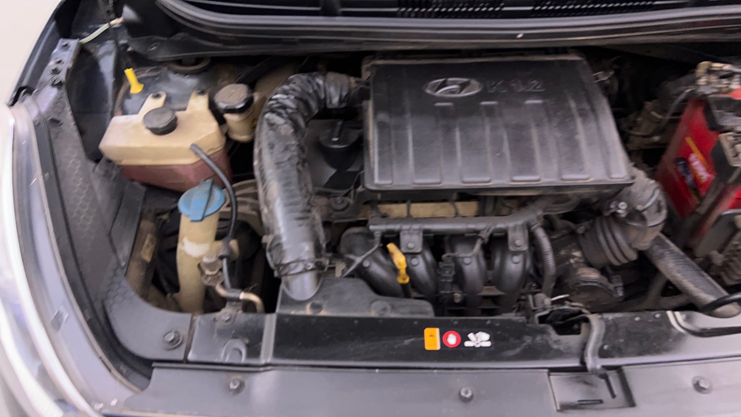 Used 2021 Hyundai Grand i10 Nios Sportz AMT 1.2 Kappa VTVT Petrol Automatic engine ENGINE RIGHT SIDE VIEW