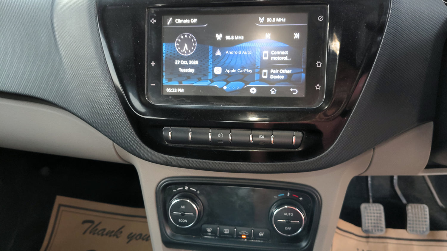 Used 2019 Tata Tiago Revotron XZ Plus Petrol Manual interior MUSIC SYSTEM & AC CONTROL VIEW