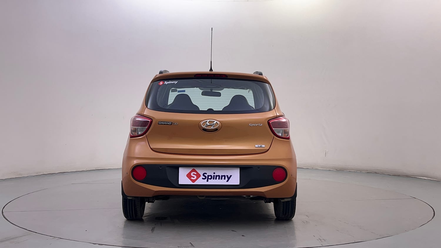 Used 2017 Hyundai Grand i10 Sportz (O) 1.2 Kappa VTVT Petrol Manual exterior BACK VIEW