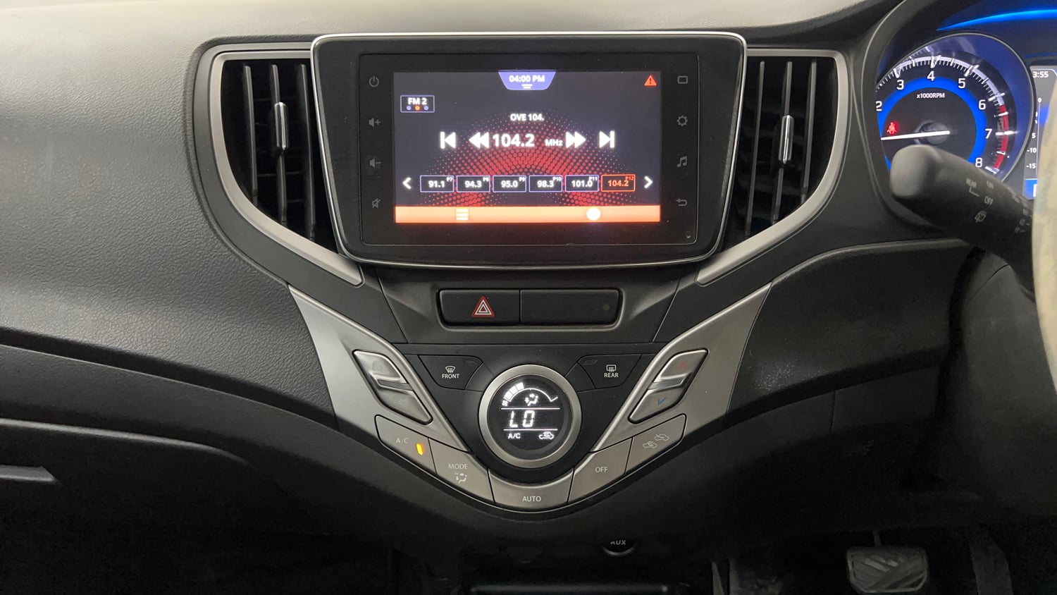 Used 2021 Maruti Suzuki Baleno Zeta Automatic Petrol Automatic interior MUSIC SYSTEM & AC CONTROL VIEW