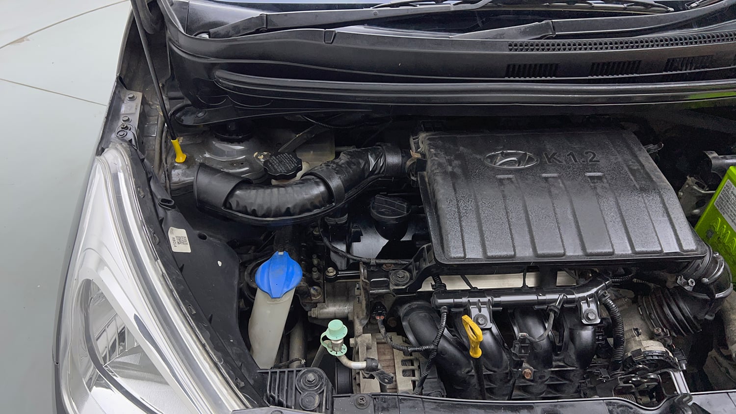 Used 2016 Hyundai Grand i10 Sportz 1.2 Kappa VTVT Petrol Manual engine ENGINE RIGHT SIDE VIEW