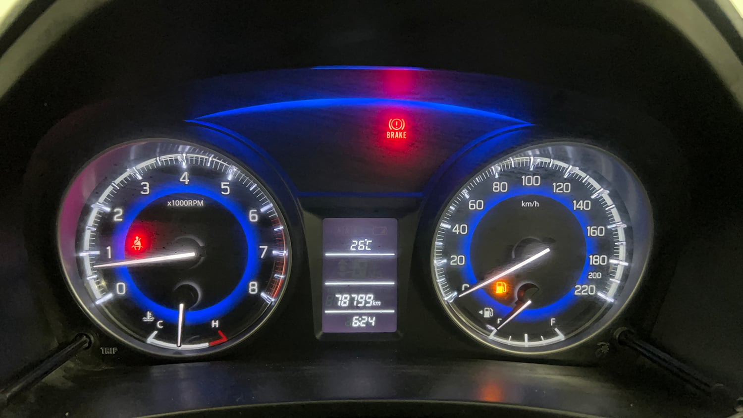 Used 2017 Maruti Suzuki Baleno Delta 1.2 Petrol Manual interior CLUSTERMETER VIEW