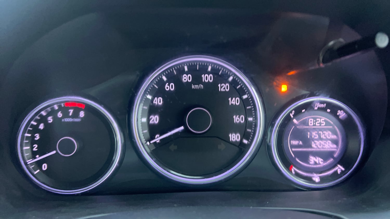 Used 2017 Honda BR-V VX Petrol Petrol Manual interior CLUSTERMETER VIEW