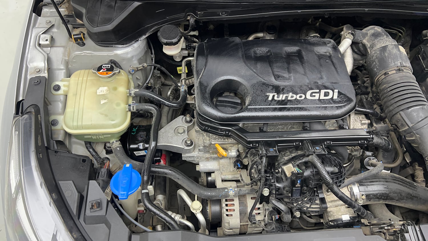 Used 2020 Hyundai New i20 Asta (O) 1.0 Turbo DCT Petrol Automatic engine ENGINE RIGHT SIDE VIEW