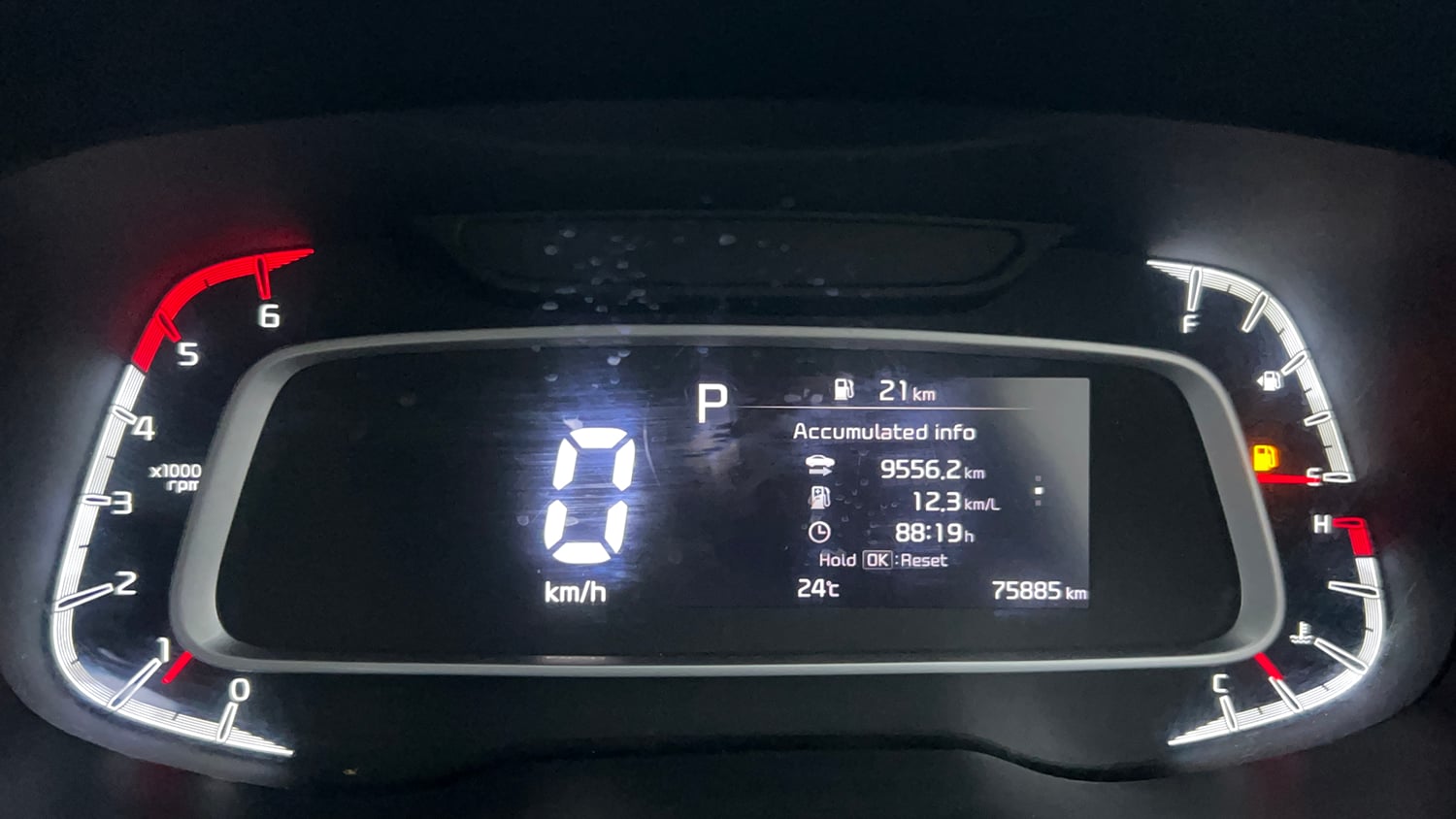 Used 2022 Kia Sonet GTX Plus 1.5 AT Diesel Automatic interior CLUSTERMETER VIEW