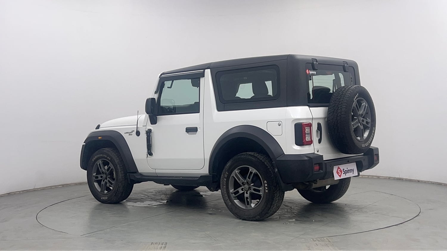 Used 2024 Mahindra Thar LX Hard Top Petrol AT RWD Petrol Automatic exterior LEFT REAR CORNER VIEW