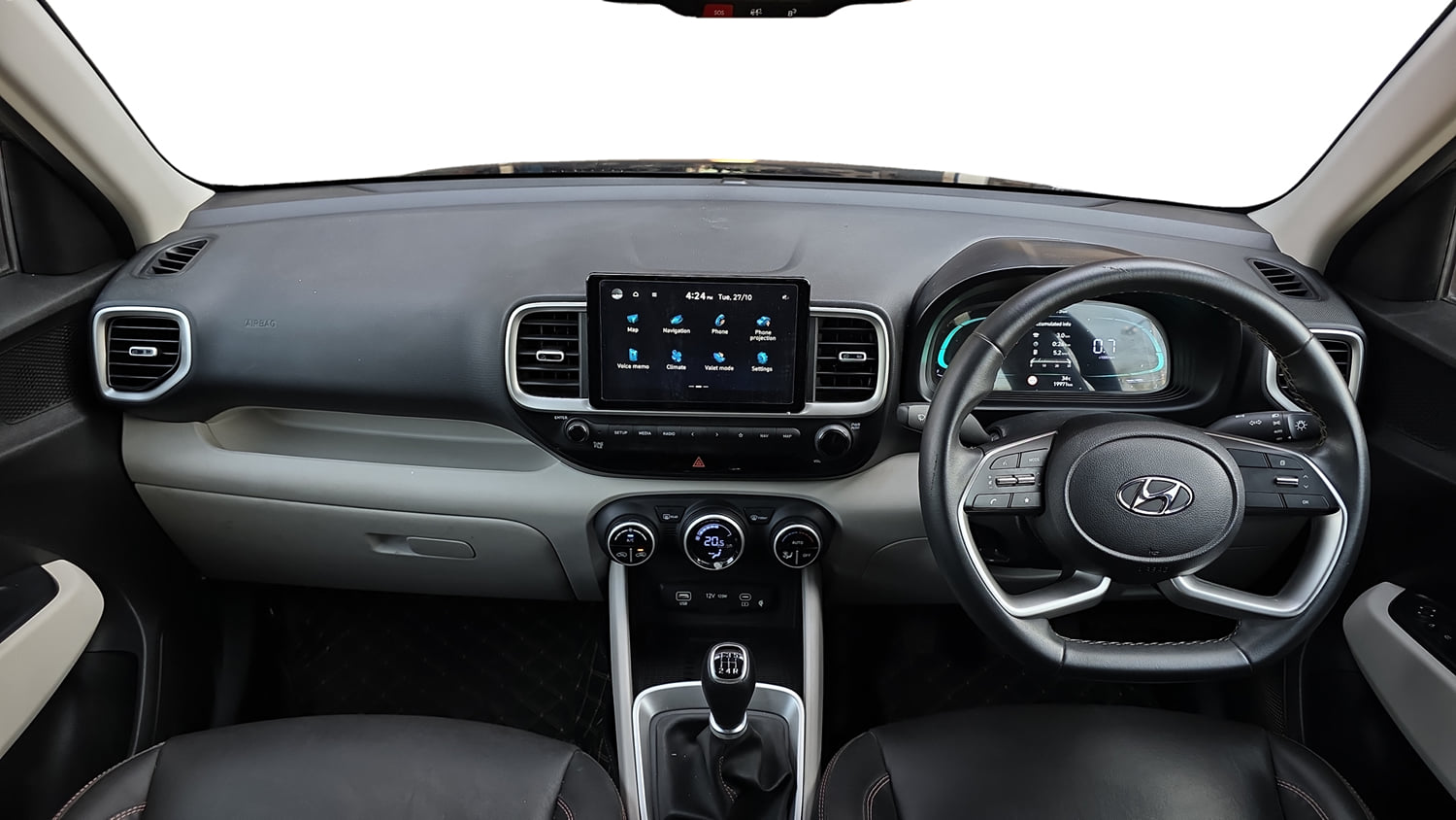 Used 2023 Hyundai Venue SX 1.2 Petrol Petrol Manual interior DASHBOARD VIEW