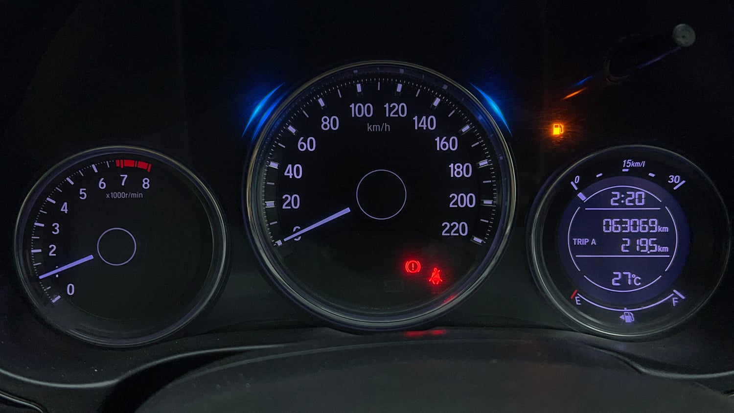 Used 2021 Honda City 4th Generation SV Petrol Petrol Manual interior CLUSTERMETER VIEW