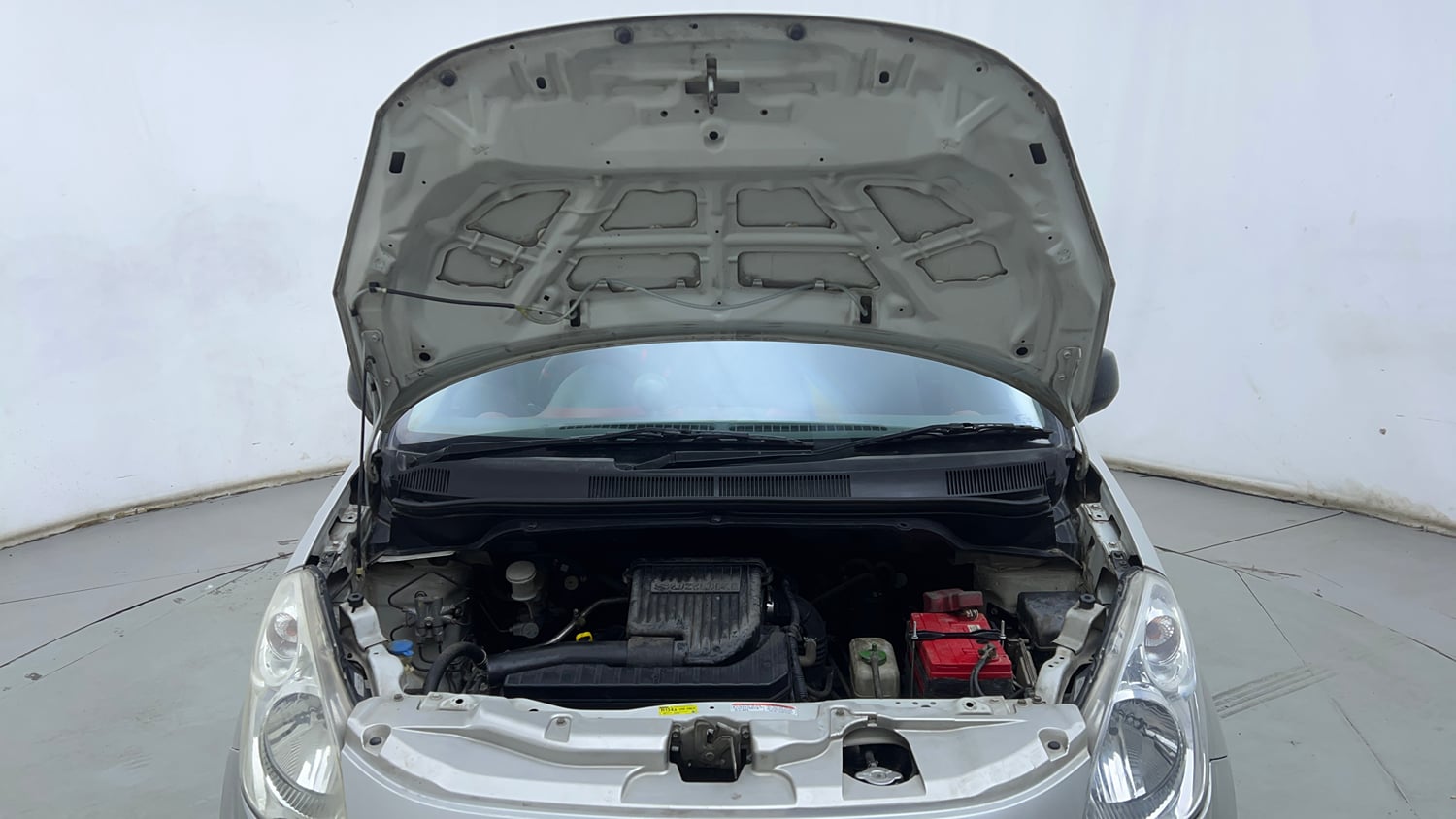 Used 2014 Maruti Suzuki Ritz Vxi BS-IV Petrol Manual engine ENGINE & BONNET OPEN FRONT VIEW