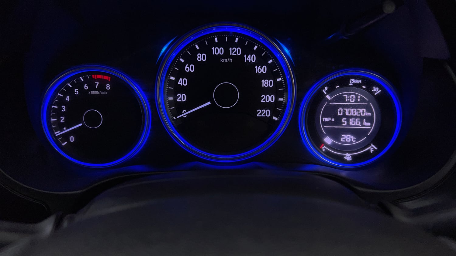 Used 2016 Honda City V Petrol Manual interior CLUSTERMETER VIEW