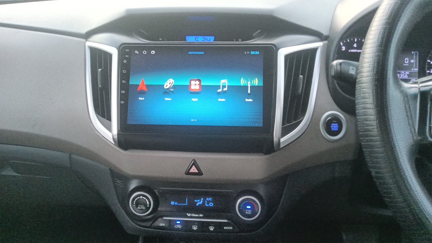 Used 2016 Hyundai Creta 1.6 SX Plus AT Petrol Petrol Automatic interior MUSIC SYSTEM & AC CONTROL VIEW