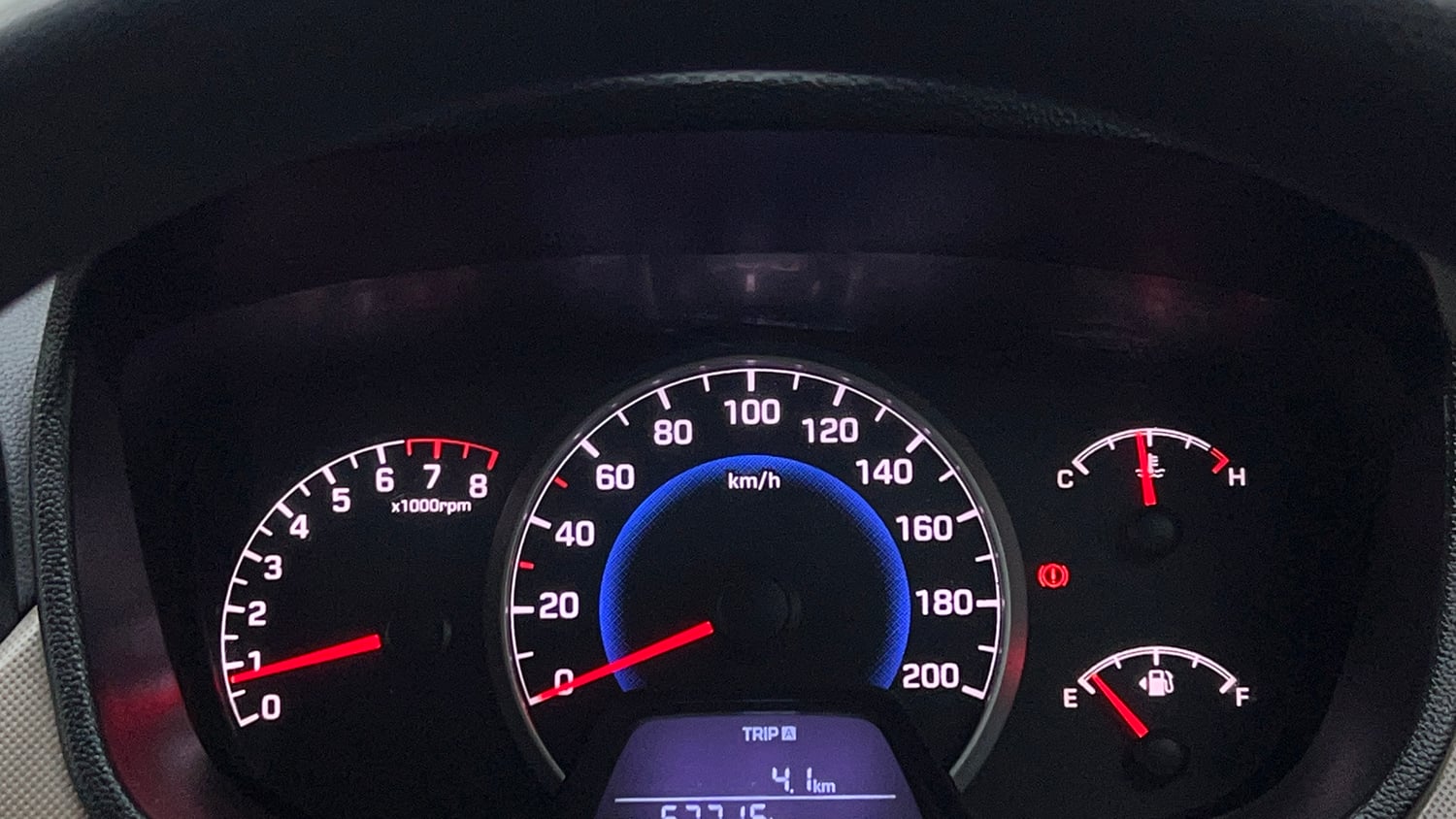 Used 2016 Hyundai Grand i10 Sportz 1.2 Kappa VTVT Petrol Manual interior CLUSTERMETER VIEW
