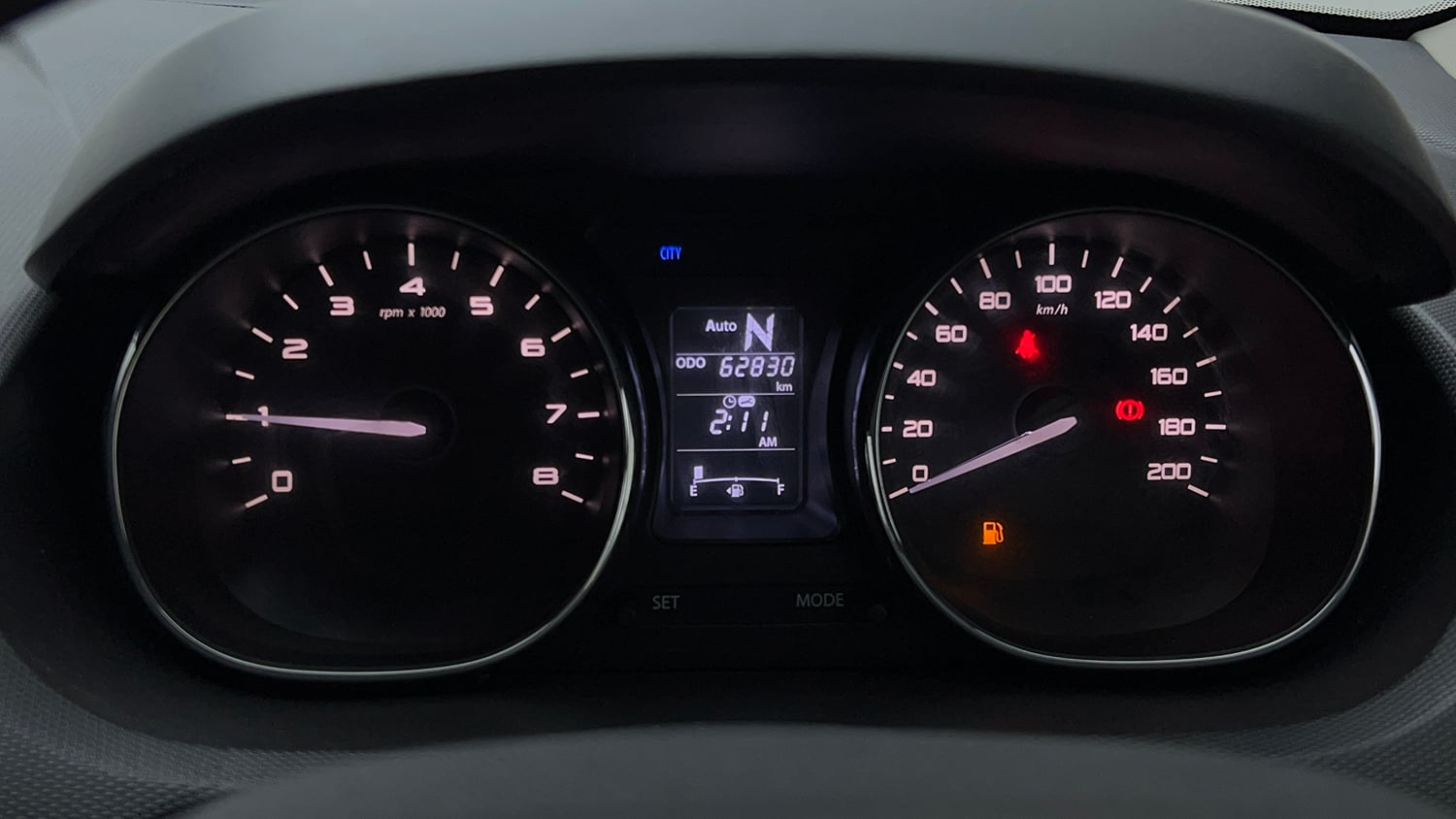 Used 2018 Tata Tiago Revotron XZA Petrol Automatic interior CLUSTERMETER VIEW