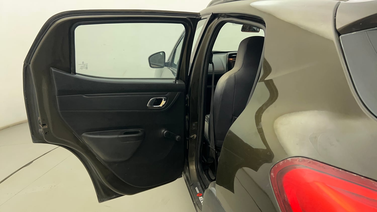 Used 2019 Renault Kwid RXT (O) 1.0 SCE Edition Petrol Manual interior LEFT REAR DOOR OPEN VIEW