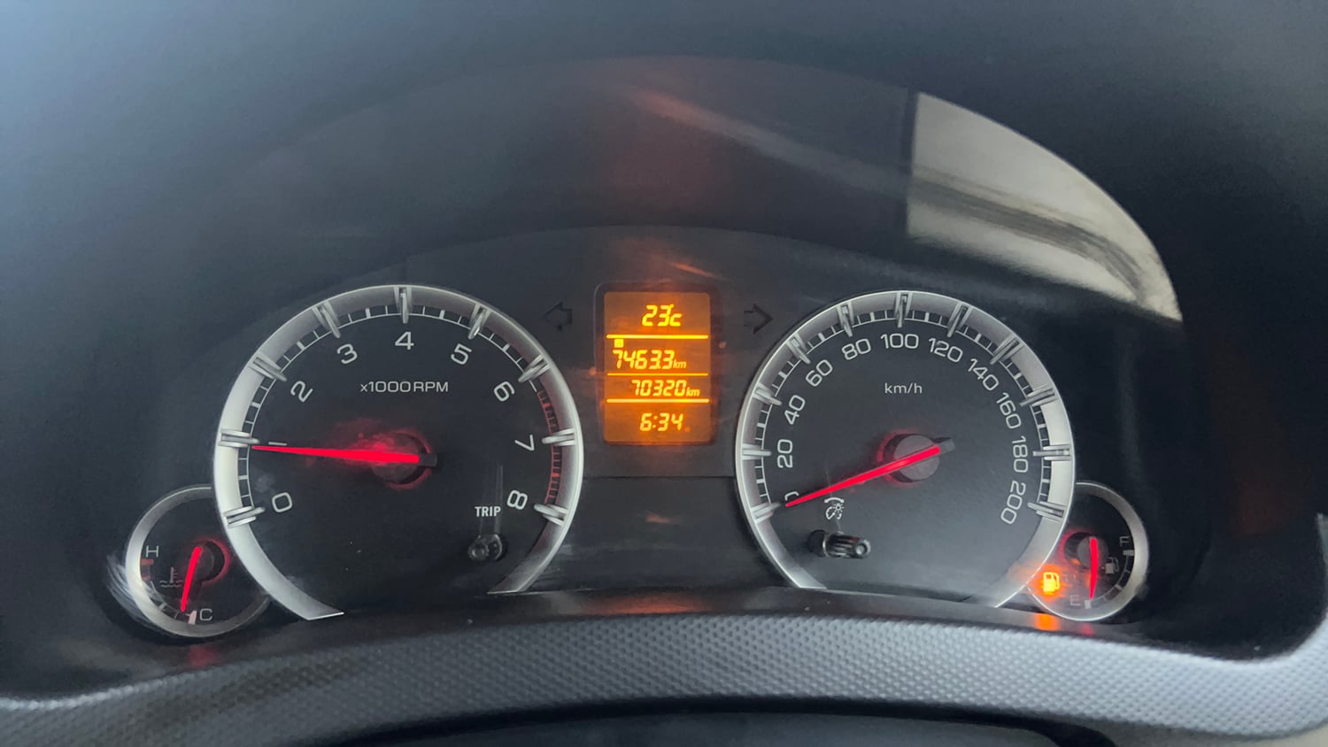 Used 2015 Maruti Suzuki Swift Dzire ZXI Petrol Manual interior CLUSTERMETER VIEW