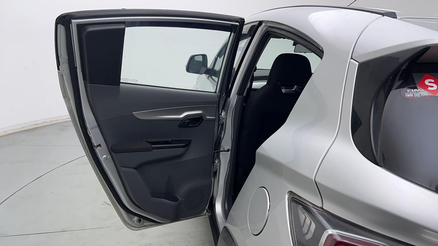 Used 2018 Mahindra KUV100 NXT K6 Plus 6 STR Petrol Manual interior LEFT REAR DOOR OPEN VIEW