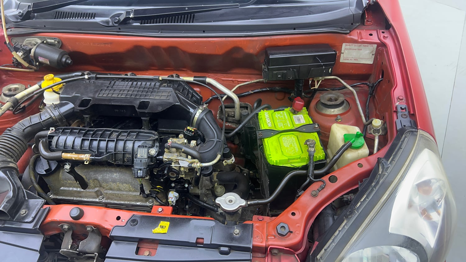 Used 2016 Maruti Suzuki Alto 800 Vxi Petrol Manual engine ENGINE LEFT SIDE VIEW