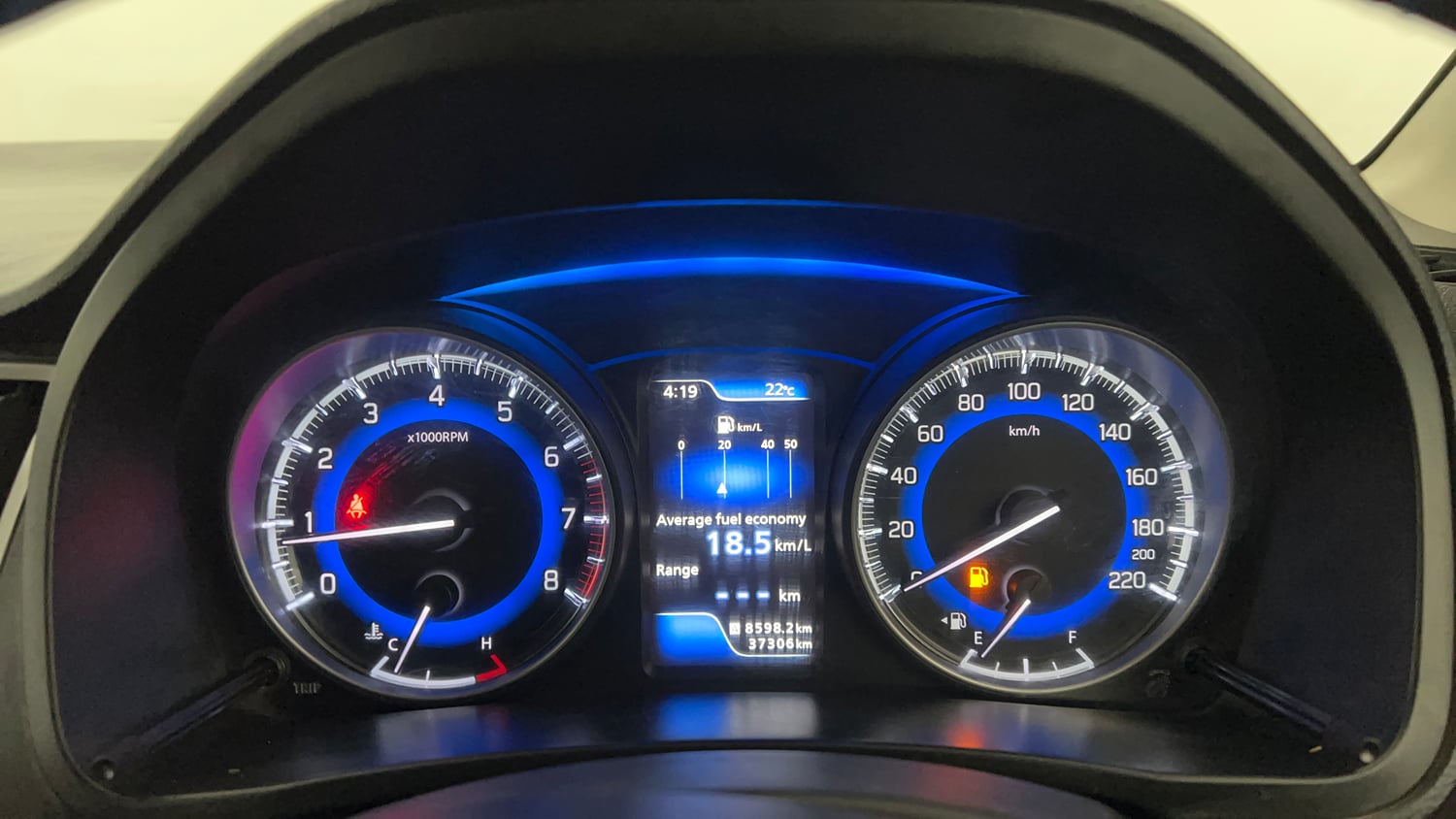 Used 2020 Maruti Suzuki Baleno Zeta Petrol Manual interior CLUSTERMETER VIEW