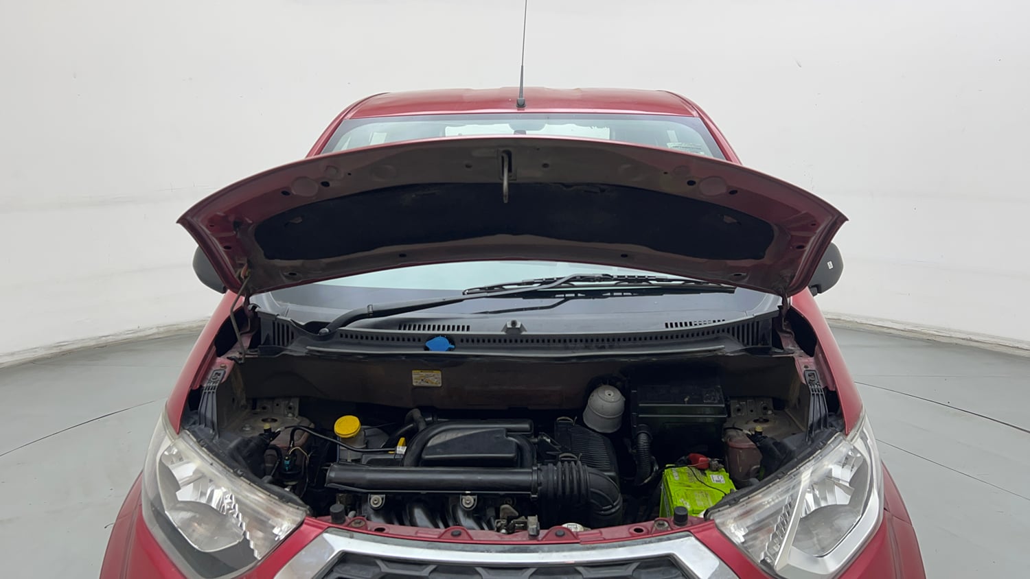 Used 2016 Datsun Redi-GO T (O) Petrol Manual engine ENGINE & BONNET OPEN FRONT VIEW