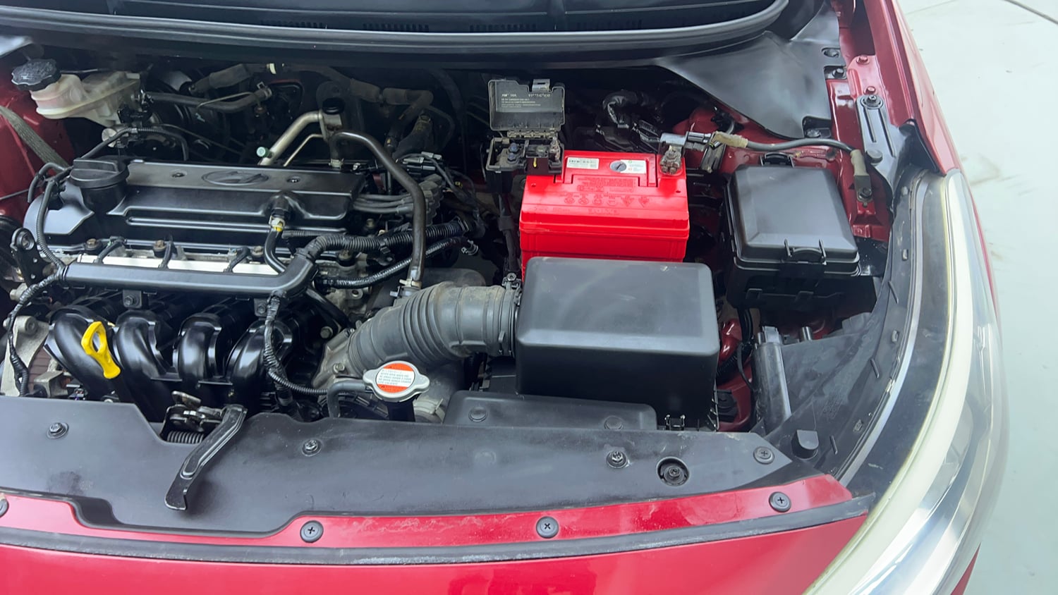 Used 2015 Hyundai Elite i20 Sportz 1.2 Petrol Manual engine ENGINE LEFT SIDE VIEW