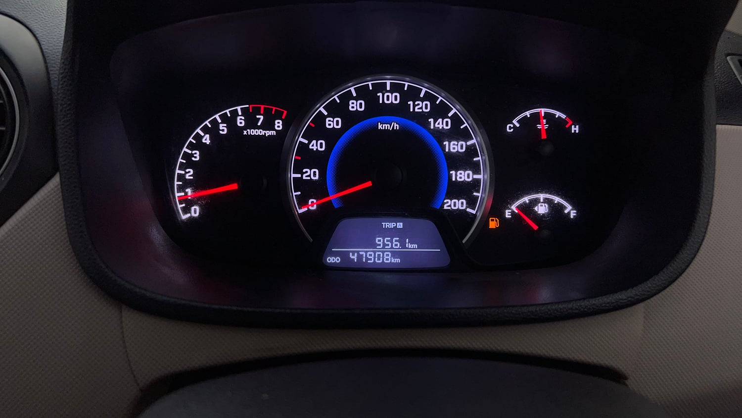 Used 2019 Hyundai Grand i10 Sportz 1.2 Kappa VTVT Petrol Manual interior CLUSTERMETER VIEW