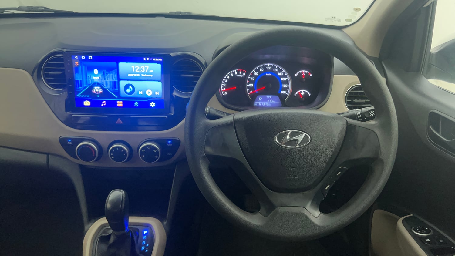 Used 2017 Hyundai Grand i10 Magna AT 1.2 Kappa VTVT Petrol Automatic interior STEERING VIEW
