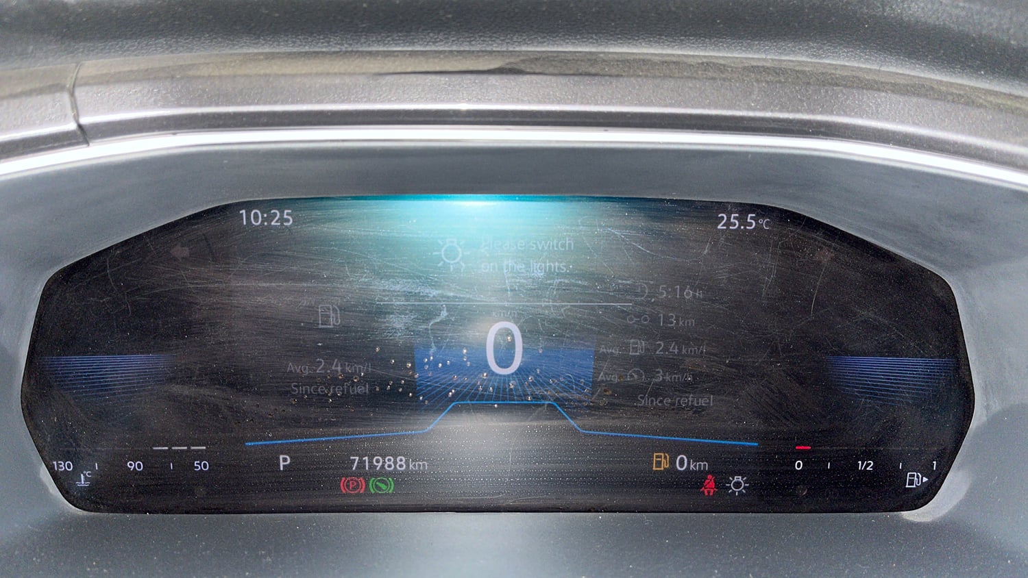 Used 2023 Volkswagen Taigun Topline 1.0 TSI AT Petrol Automatic interior CLUSTERMETER VIEW