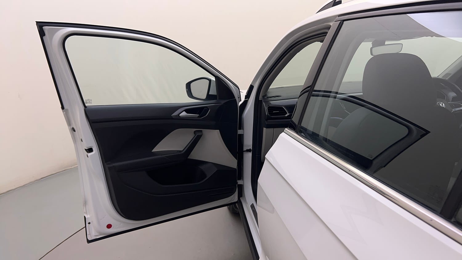 Used 2022 Volkswagen Taigun Topline 1.0 TSI AT Petrol Automatic interior LEFT FRONT DOOR OPEN VIEW