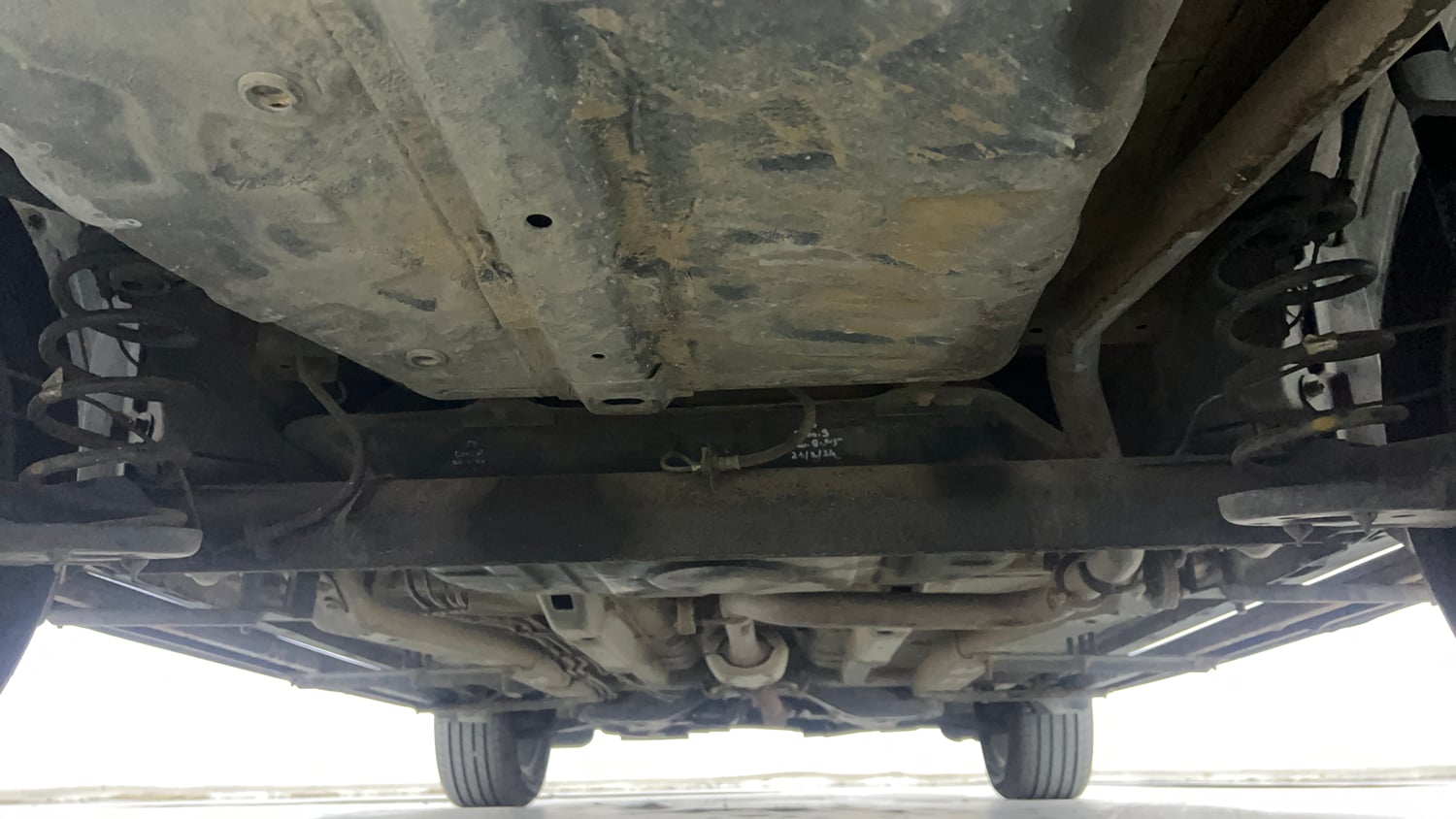 Used 2024 Tata Nexon Fearless Plus (S) 1.5 Diesel 6MT Dark Edition Diesel Manual extra REAR UNDERBODY VIEW (TAKEN FROM REAR)