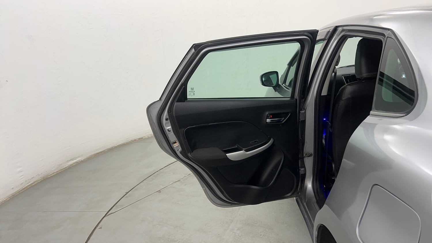Used 2015 Maruti Suzuki Baleno Zeta 1.2 Petrol Manual interior LEFT REAR DOOR OPEN VIEW