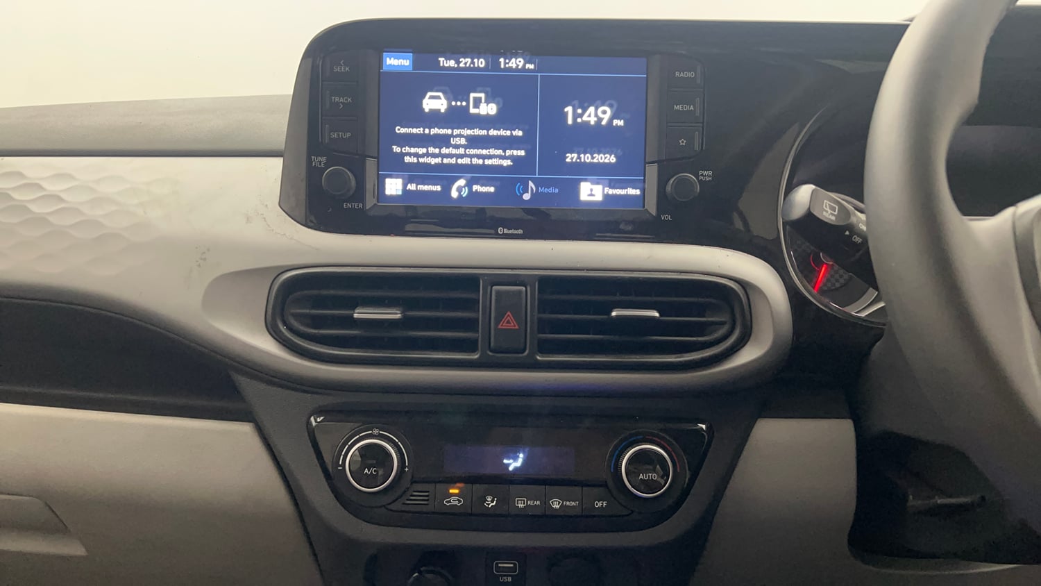 Used 2020 Hyundai Grand i10 Nios Asta AMT 1.2 Kappa VTVT Petrol Automatic interior MUSIC SYSTEM & AC CONTROL VIEW
