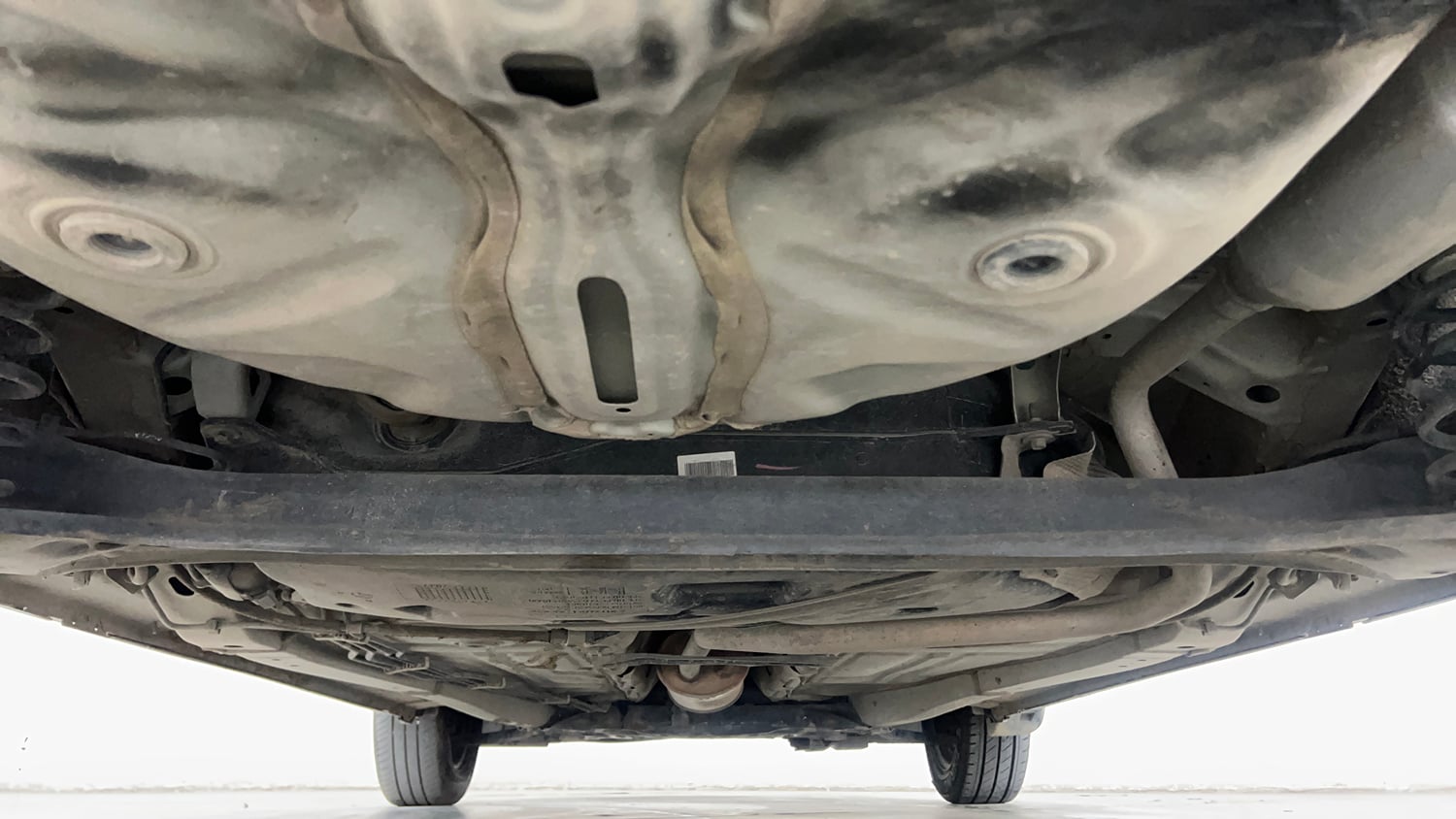 Used 2017 Maruti Suzuki Baleno Delta 1.2 Petrol Manual extra REAR UNDERBODY VIEW (TAKEN FROM REAR)