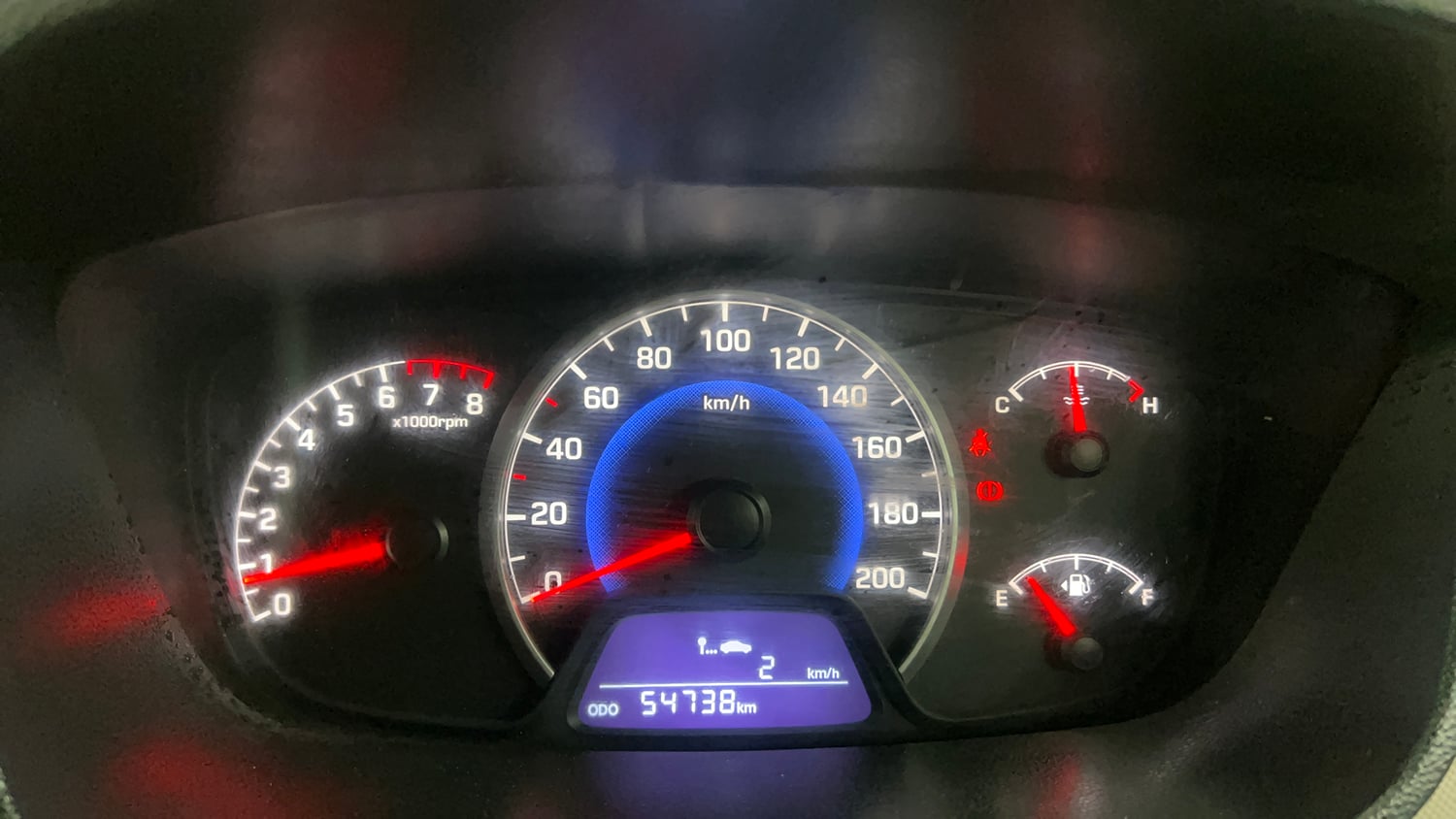 Used 2016 Hyundai Grand i10 Asta 1.2 Kappa VTVT (O) Petrol Manual interior CLUSTERMETER VIEW