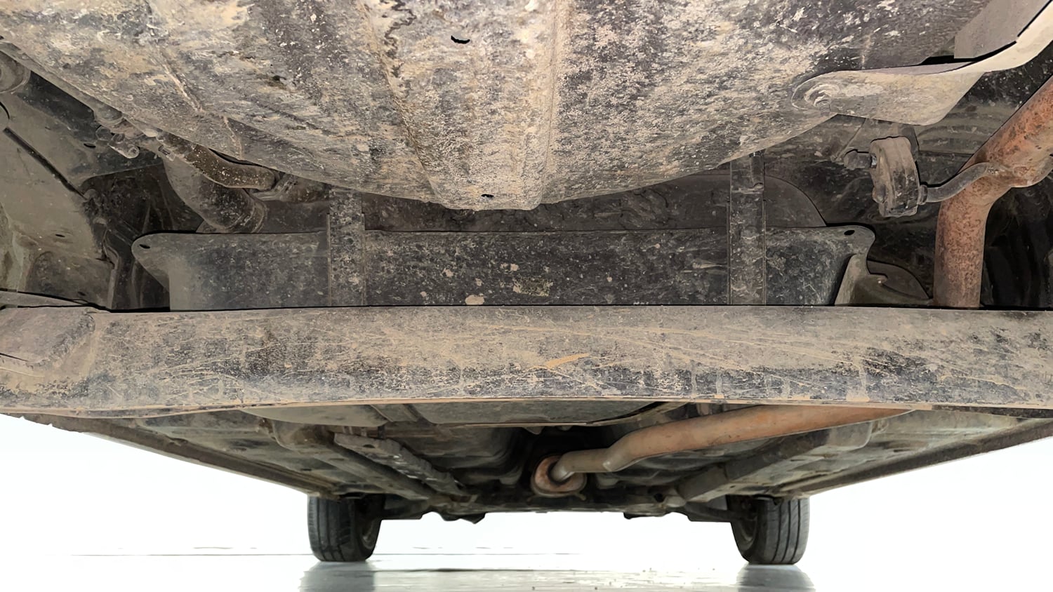 Used 2016 Hyundai Grand i10 Sportz 1.2 Kappa VTVT Petrol Manual extra REAR UNDERBODY VIEW (TAKEN FROM REAR)