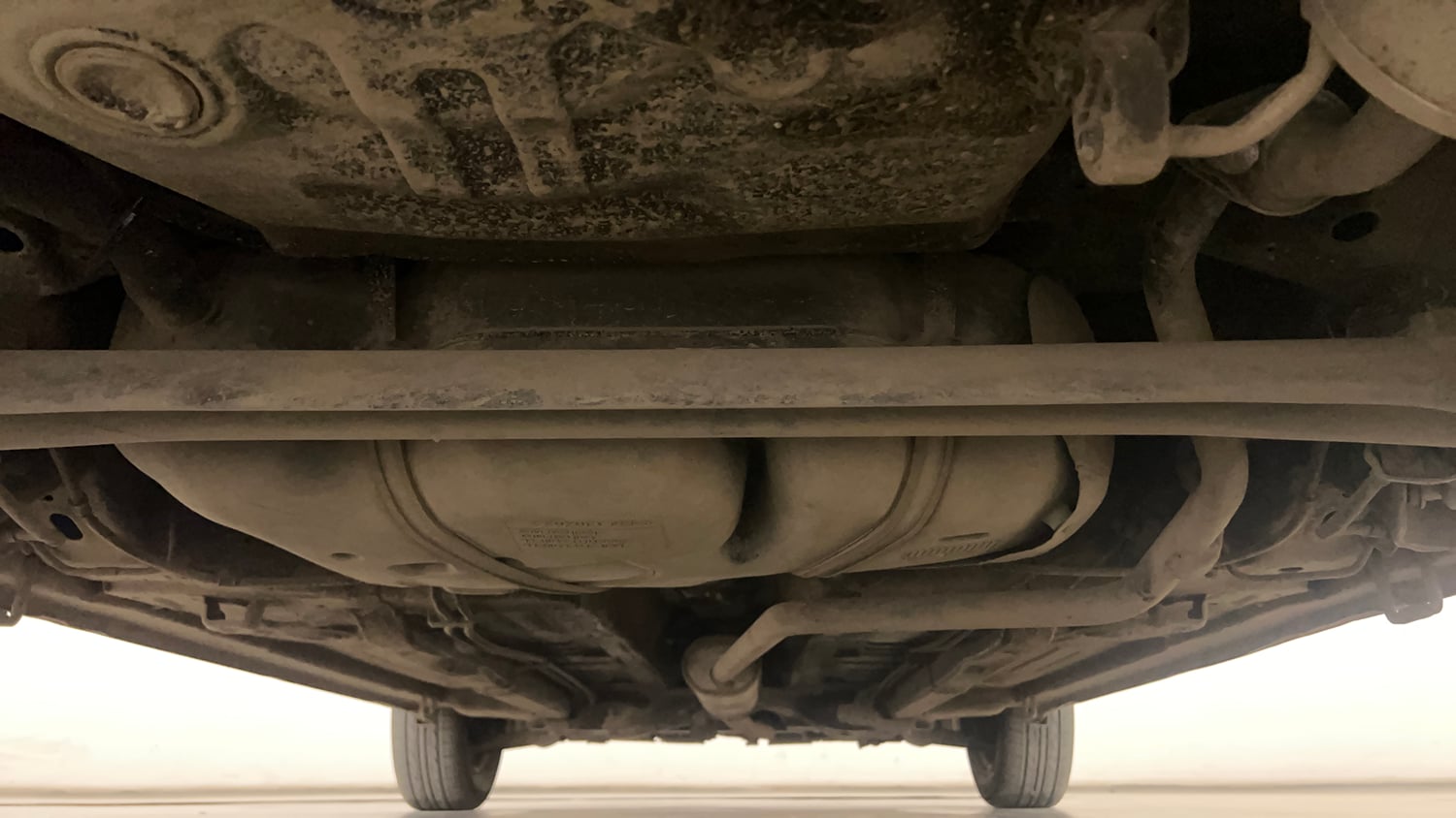 Used 2014 Maruti Suzuki Celerio VXi AMT Petrol Automatic extra REAR UNDERBODY VIEW (TAKEN FROM REAR)